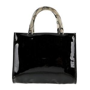 Neiman Marcus patent leather top handle purse